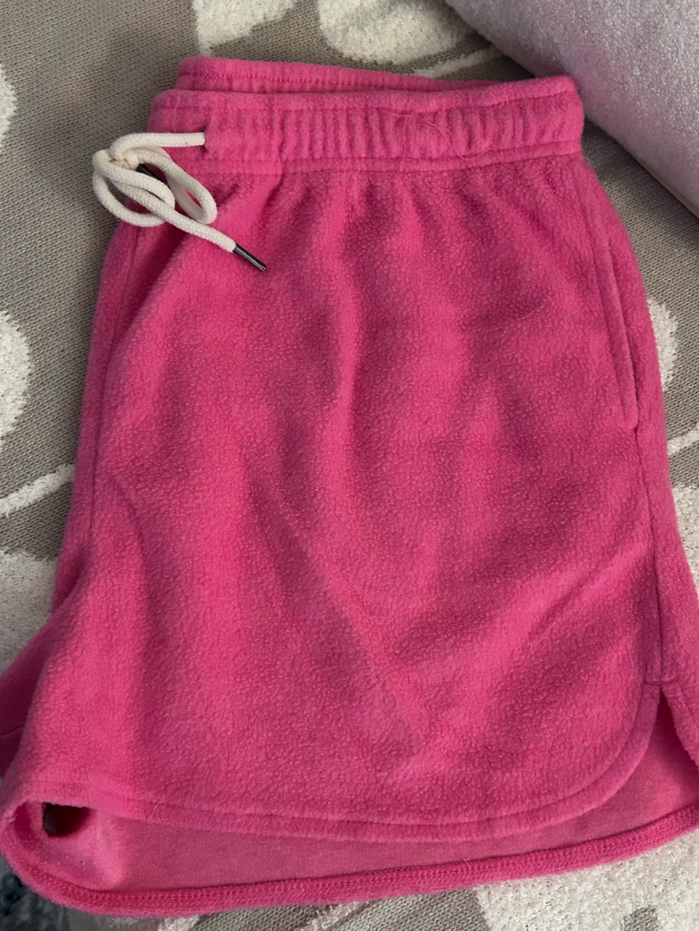 Double Zero Pink Fleece Shorts